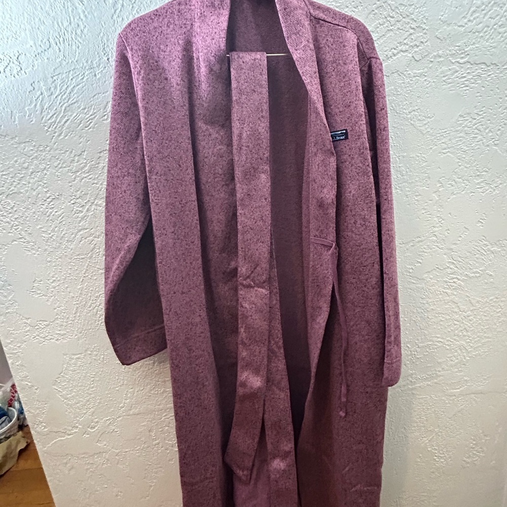 NWOT | LL Bean Belted Lounge Robe – Plum Heather | Size M
